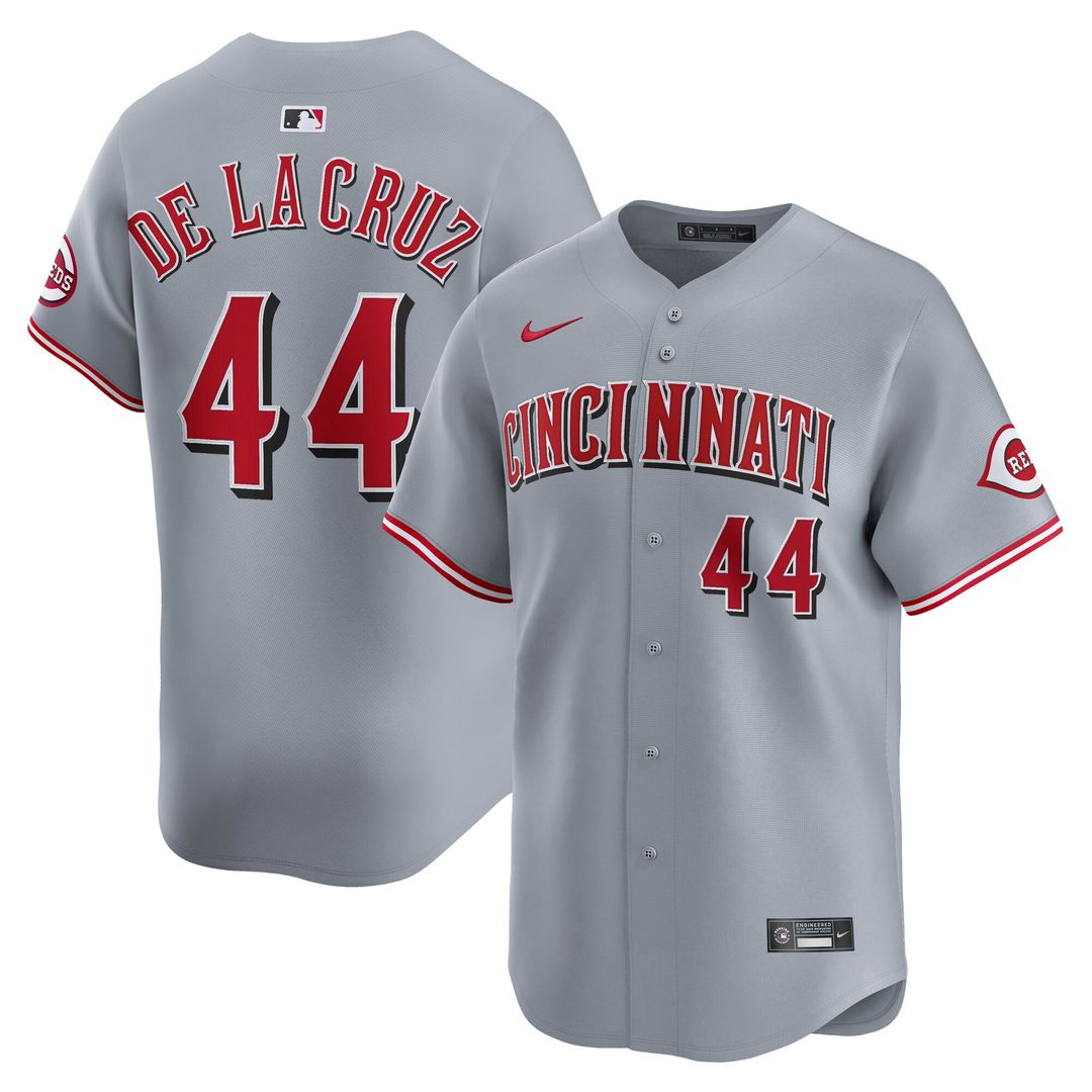 Elly De La Cruz Cincinnati Reds Nike Road Limited Player Jersey - Gray