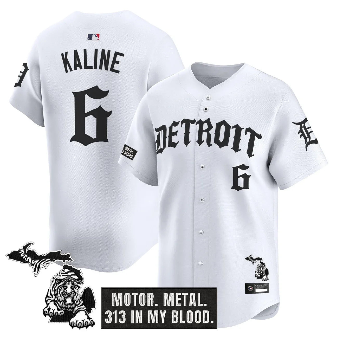 Detroit Tigers 'Old English Edition' Vapor Premier Limited Jersey - All Stitched - White