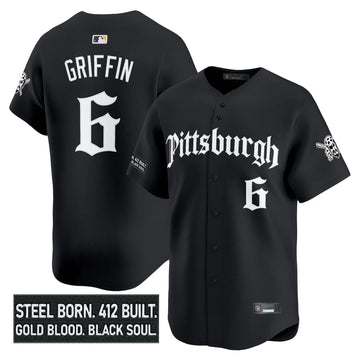 Men's Pittsburgh Pirates 'Gothic Steel City Edition' Vapor Premier Limited Jersey - All Stitched