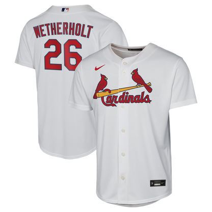 JJ Wetherholt St. Louis Cardinals Nike Youth Home Replica Jersey - White