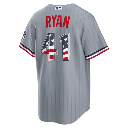Joe Ryan Minnesota Twins Nike USA 250 Fourth of July Road Stadium Jersey - Gray