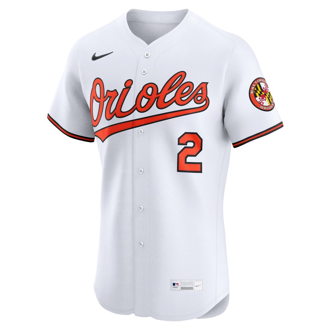 Gunnar Henderson Baltimore Orioles Nike Home Elite Jersey - White