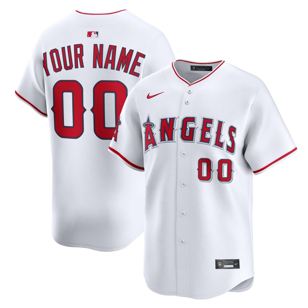 Los Angeles Angels Nike Alternate Limited Custom Jersey - Red