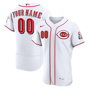 Cincinnati Reds Nike Home Authentic Custom Jersey - White