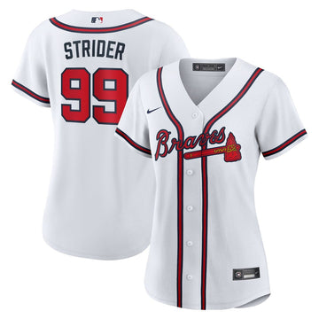 Spencer Strider Atlanta Braves Nike Women's Home Replica Jersey - White
