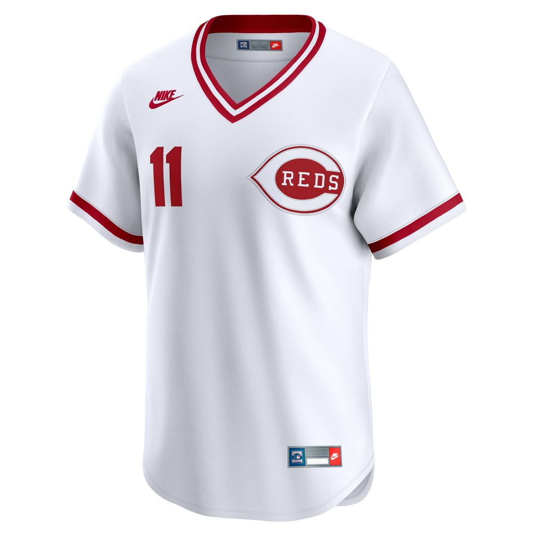 Barry Larkin Cincinnati Reds Nike Throwback Cooperstown Collection Limited Jersey - White