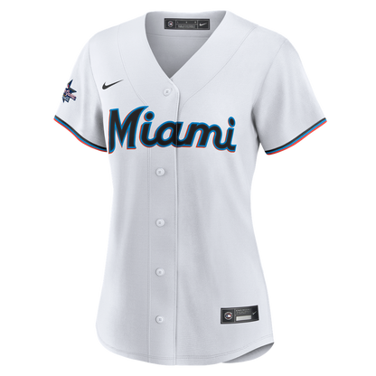 Miami Marlins Nike Women's Replica Team Jersey - White