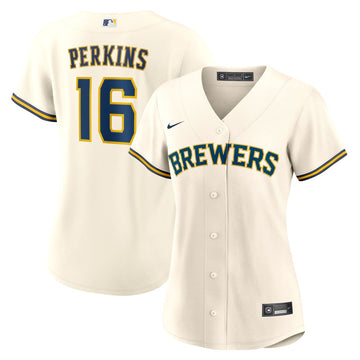 Blake Perkins Milwaukee Brewers Nike Women's Home Replica Jersey - Cream