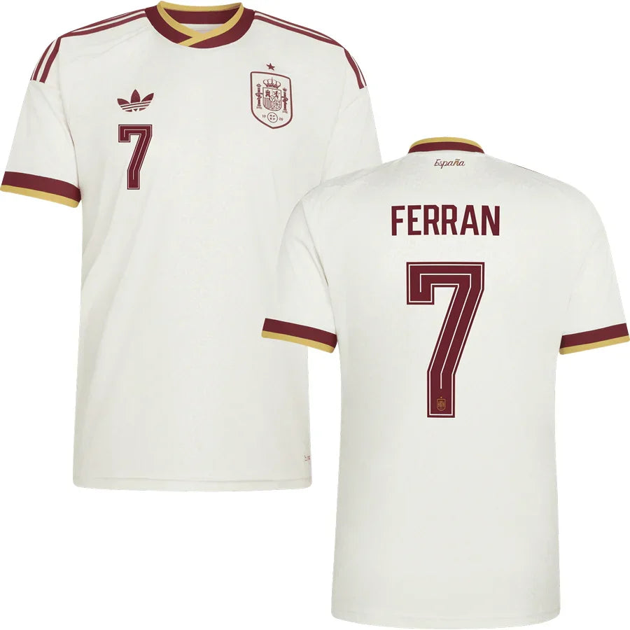 Men’s #7 Ferran 2026 World Cup Spain Jersey