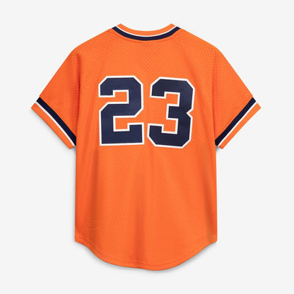 Kirk Gibson Detroit Tigers Mitchell & Ness Cooperstown Collection Mesh Batting Practice Button-Up Jersey - Orange