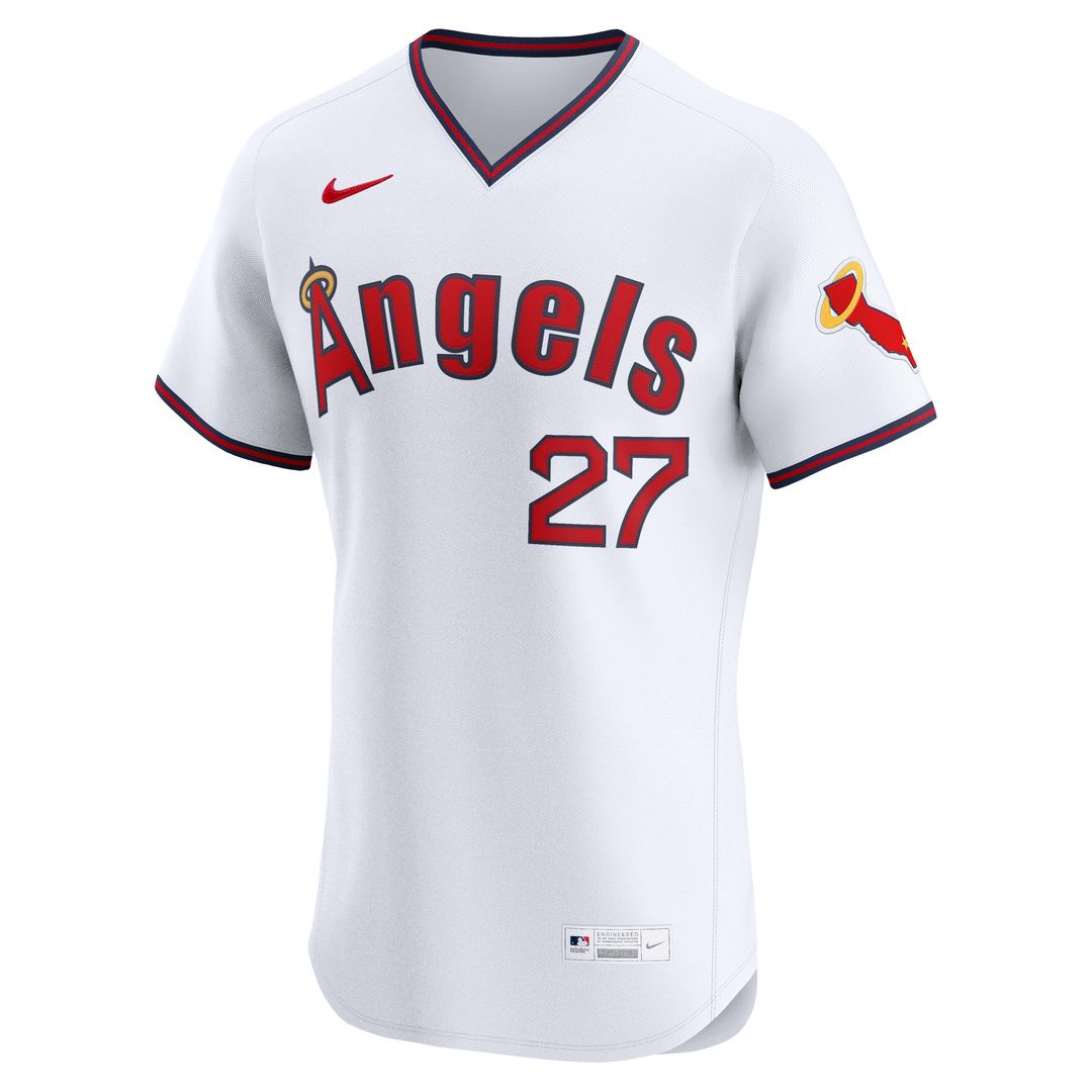 Mike Trout Los Angeles Angels Nike Alternate 2 Elite Jersey - White