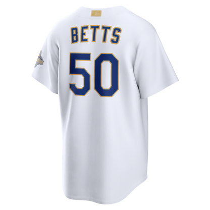 Mookie Betts Los Angeles Dodgers Nike 2026 Gold Collection Stadium Jersey - White