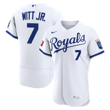 Bobby Witt Jr. Kansas City Royals Nike Home Authentic Sponsor Patch Jersey - White