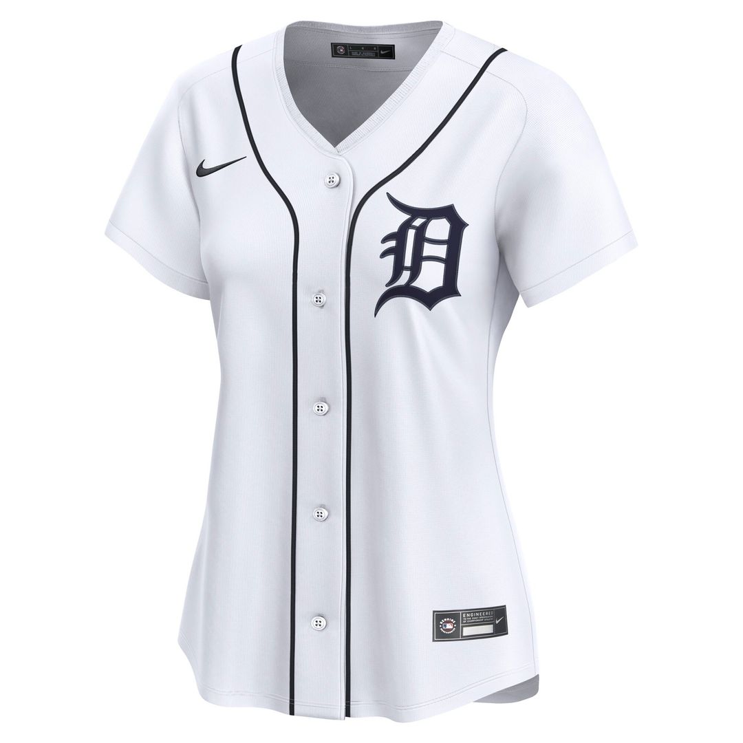 Detroit Tigers Nike Women's Home Limited Custom Jersey - White
