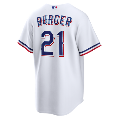Jake Burger Texas Rangers Nike Home Replica Jersey - White