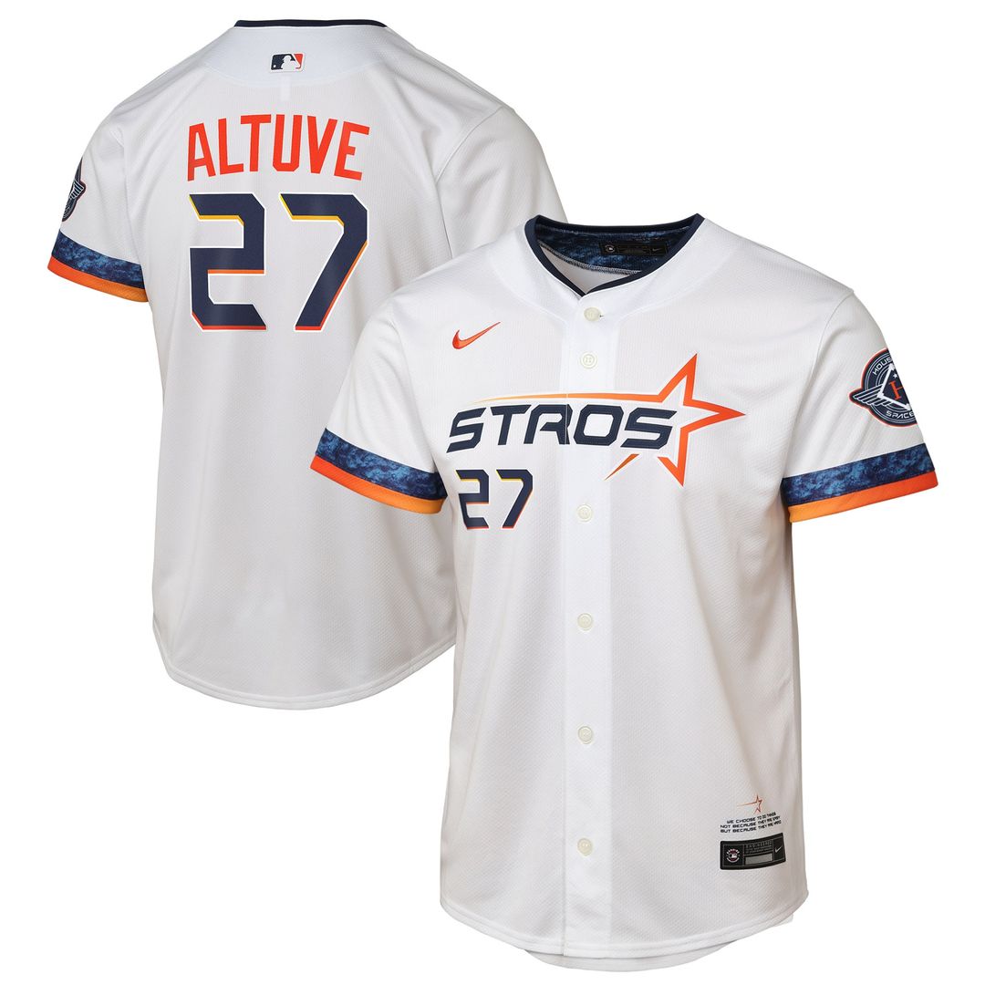Jose Altuve Houston Astros Nike Youth 2025 City Connect Limited Player Jersey - White