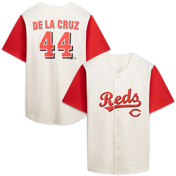Cincinnati Reds Profile Big & Tall Two-Color Fashion Jersey - Cream/Red