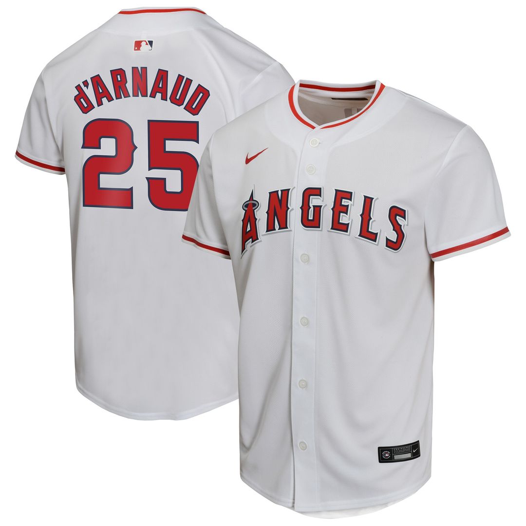 Travis d'Arnaud Los Angeles Angels Nike Youth Home Game Player Jersey - White