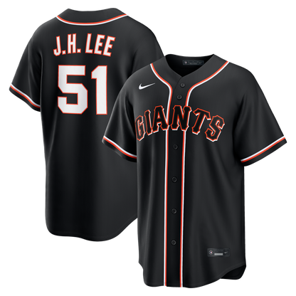 Jung Hoo Lee San Francisco Giants Nike Fashion Replica Black Out Jersey