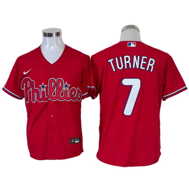 Men’s #7 Trea Turner Philadelphia Phillies Baseball Jersey