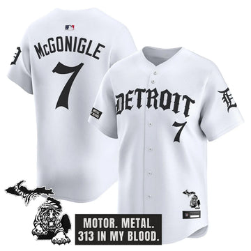 Detroit Tigers 'Old English Edition' Vapor Premier Limited Jersey - All Stitched - White
