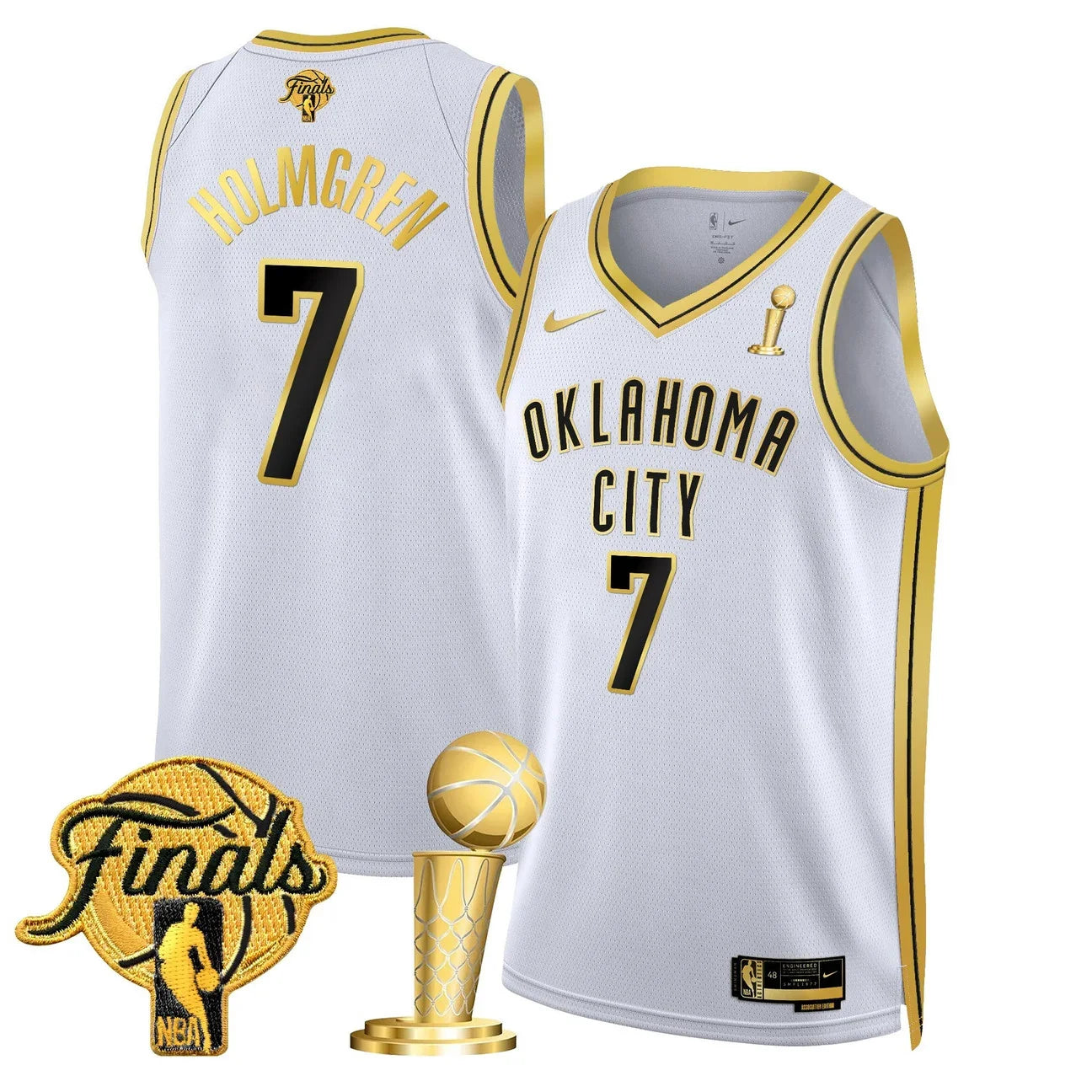 Men's Oklahoma City Thunder 2025 Champions Swingman Jersey - All Stitched
