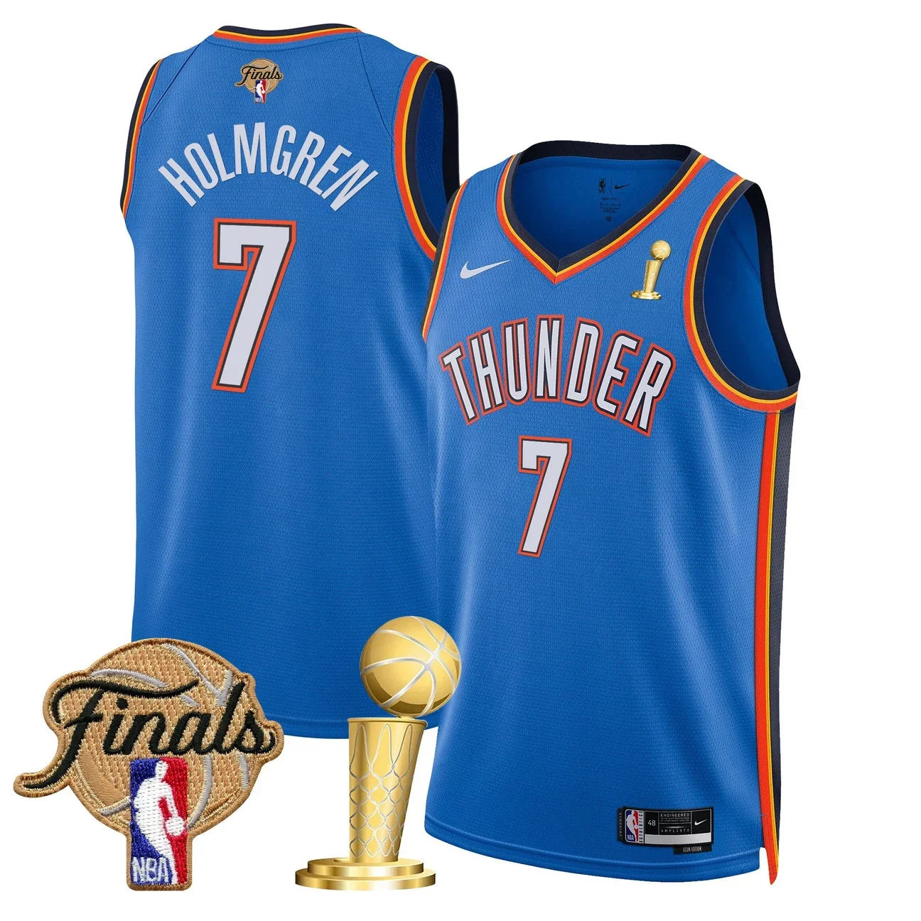 Men's Oklahoma City Thunder 2025 Champions Swingman Jersey - All Stitched
