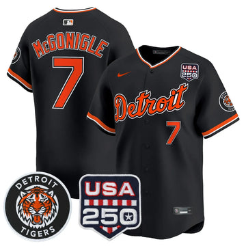 Men's Detroit Tigers 2026 Alternate Vapor Premier Limited Jersey - 250America Patch - All Stitched