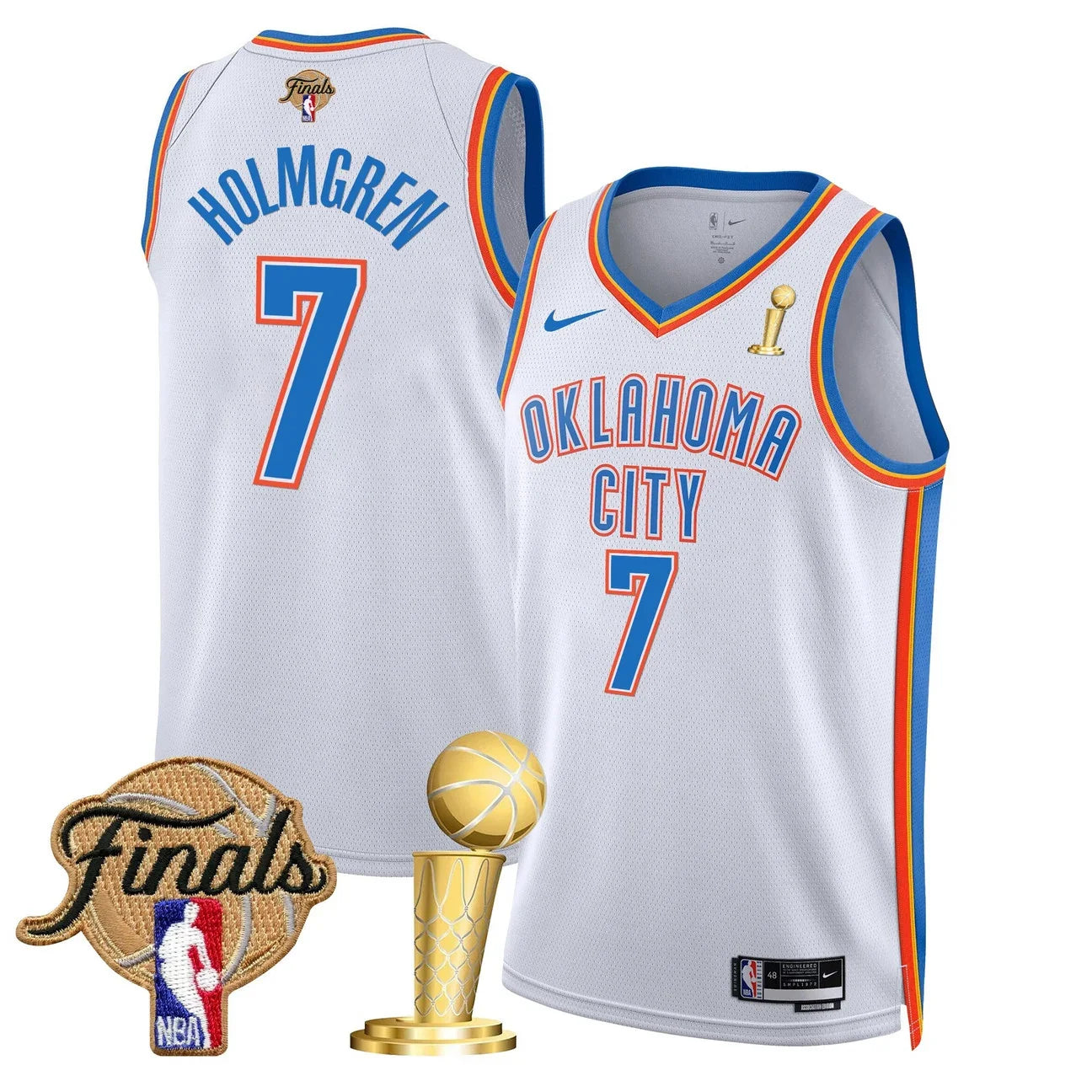 Men's Oklahoma City Thunder 2025 Champions Swingman Jersey - All Stitched