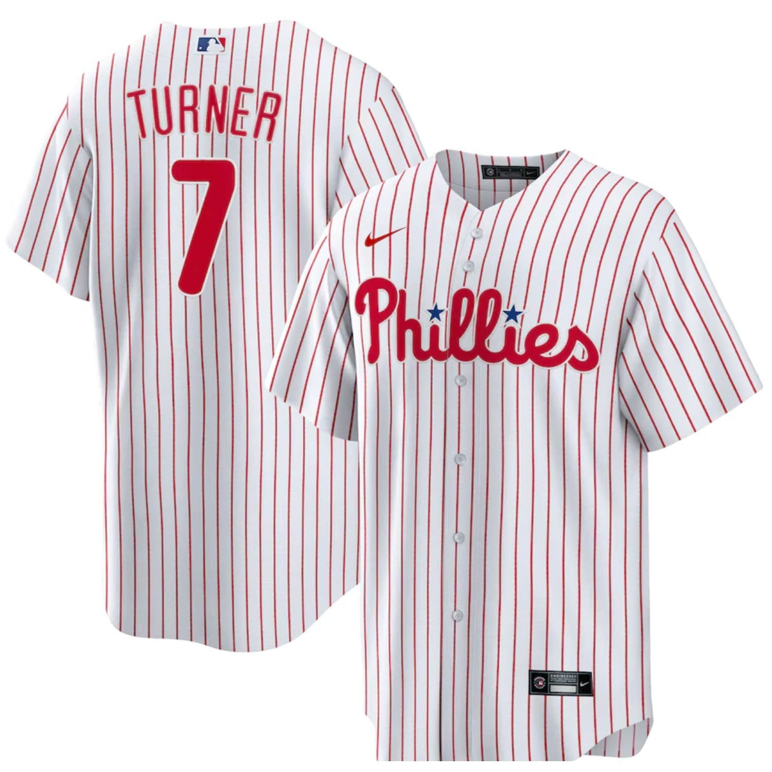 Men’s #7 Trea Turner Philadelphia Phillies Baseball Jersey