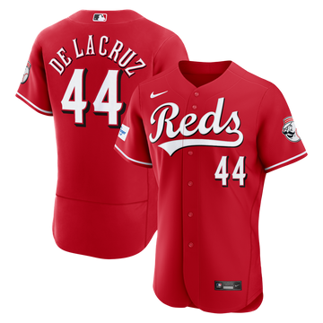 Elly De La Cruz Cincinnati Reds Nike Alternate Authentic Sponsor Patch Jersey - Red