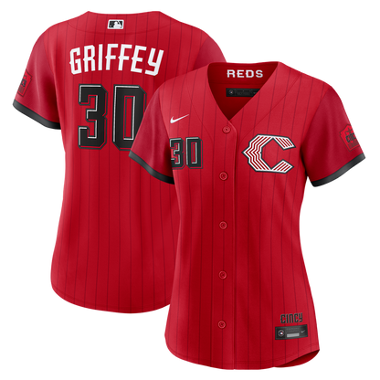 Ken Griffey Jr. Cincinnati Reds Nike Women's 2026 City Connect Stadium Jersey - Red