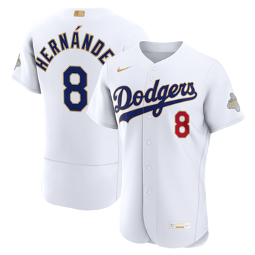 Enrique Hernández Los Angeles Dodgers Nike 2026 Gold Collection Authentic Jersey - White
