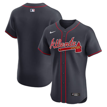 Atlanta Braves Nike Alternate Elite Jersey - Navy