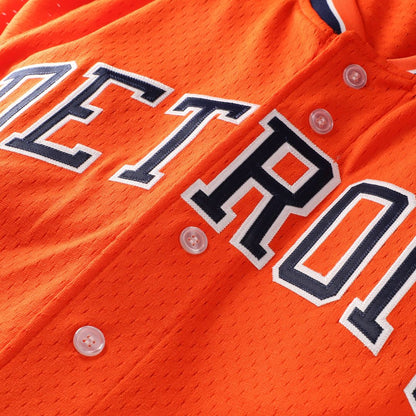 Kirk Gibson Detroit Tigers Mitchell & Ness Cooperstown Collection Mesh Batting Practice Button-Up Jersey - Orange