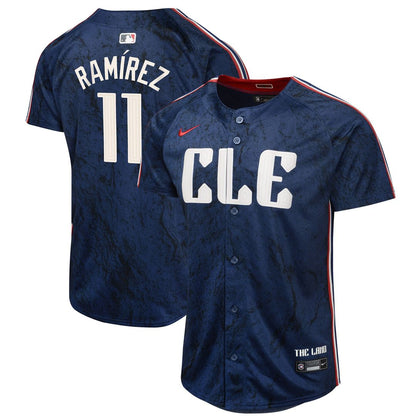 Jose Ramirez Cleveland Guardians Nike Youth 2024 City Connect Limited Jersey - Navy