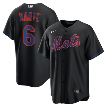Starling Marte New York Mets Nike Alternate Replica Jersey - Black