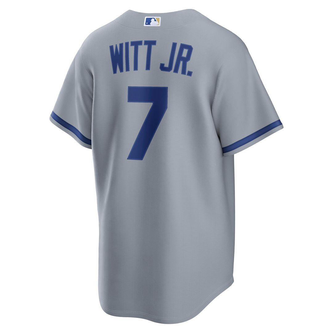 Bobby Witt Jr. Kansas City Royals Nike Road Replica Jersey - Gray