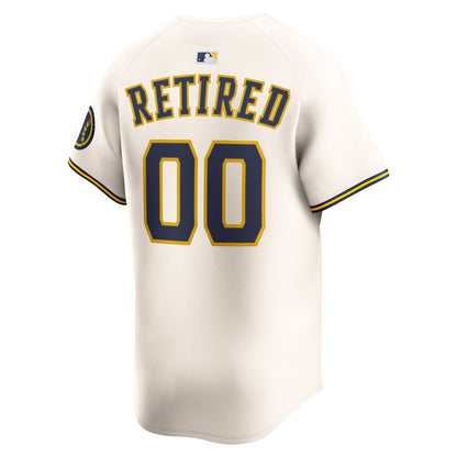 Milwaukee Brewers Nike Home Limited Pick-A-Player Retired Roster Jersey - Cream
