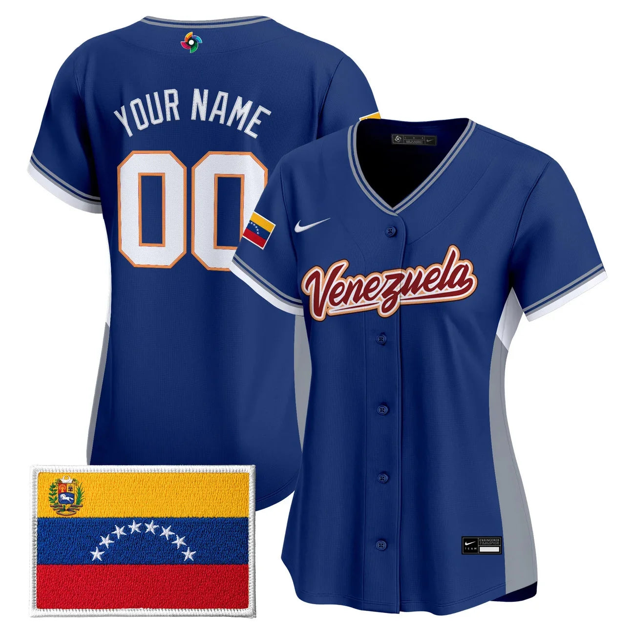 Team Venezuela World Baseball Classic Vapor Premier Custom Jersey - 2026 Roster - All Stitched