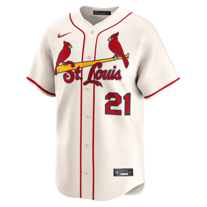 Lars Nootbaar St. Louis Cardinals Nike Alternate 2 Limited Jersey - Cream