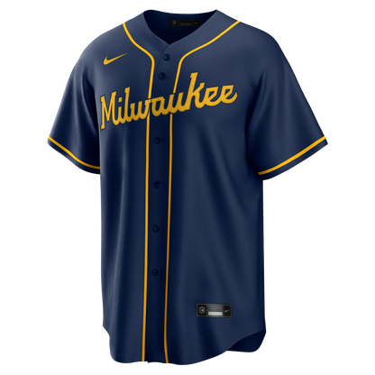 Milwaukee Brewers Nike Home Replica Team Jersey - Cream