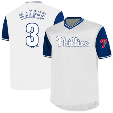 Bryce Harper Philadelphia Phillies Profile Big & Tall Name & Number Jersey - White