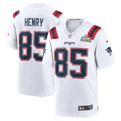 New England Patriots Road Game Super Bowl LX Patch Jersey - White