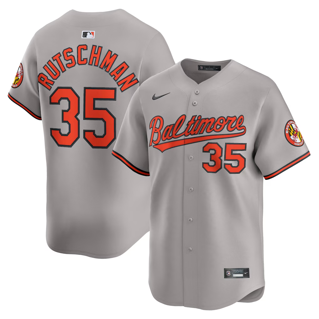 Men's #35 Adley Rutschman Baltimore Orioles  Baseball Jersey