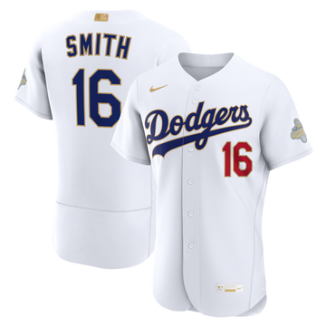 Will Smith Los Angeles Dodgers Nike 2026 Gold Collection Authentic Jersey - White