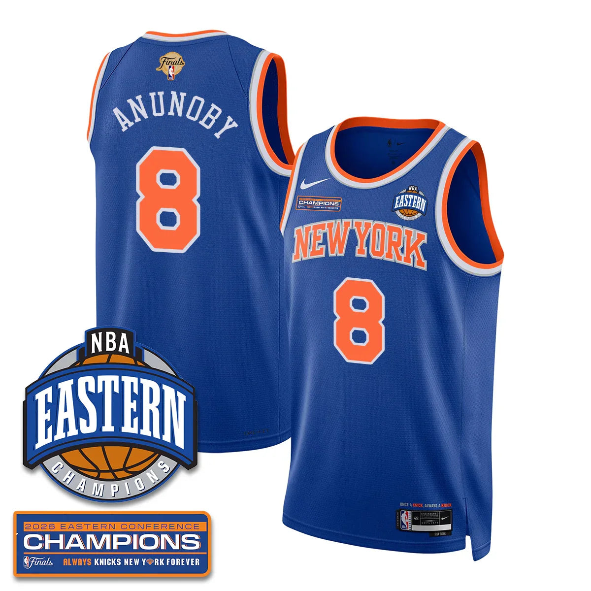New York Knicks 2026 NBA Eastern Conference Champions Vapor Jersey - Stitched