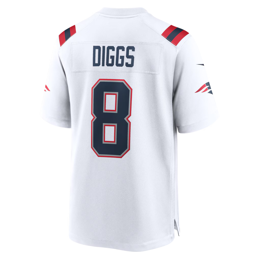 New England Patriots Road Game Super Bowl LX Patch Jersey - White