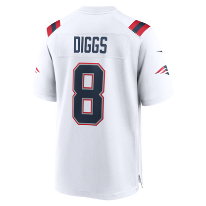 New England Patriots Road Game Super Bowl LX Patch Jersey - White
