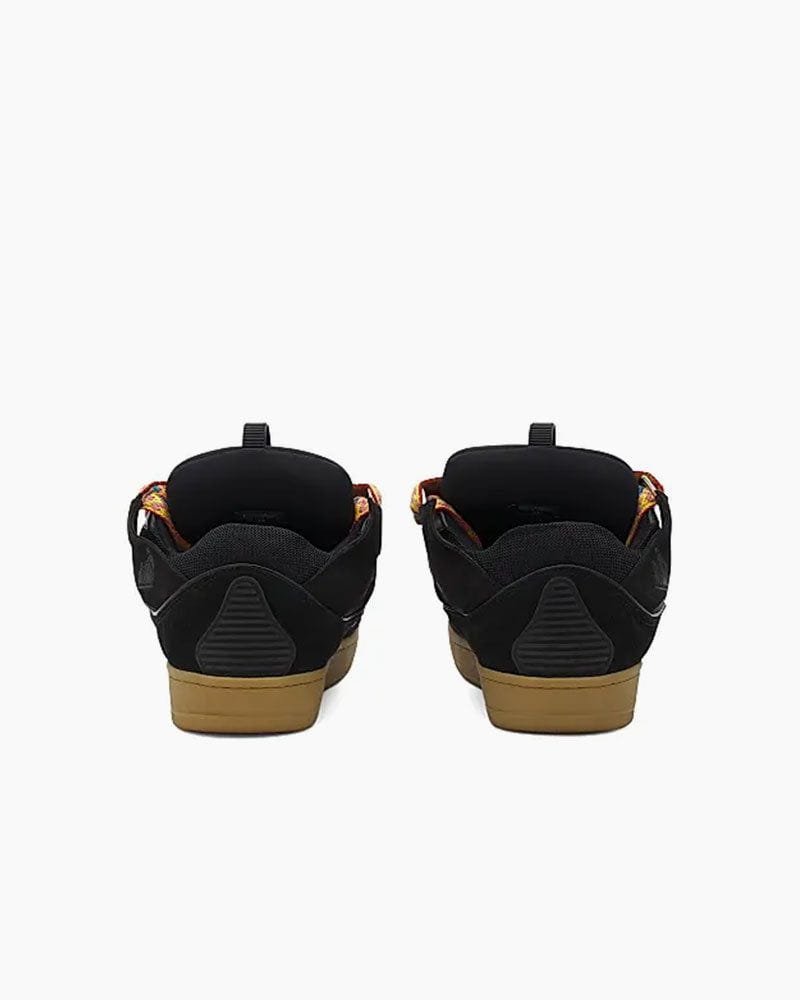 Curb Sneakers with Oversized Multicolor Laces